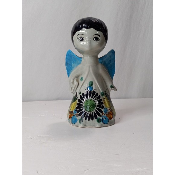 Vintage Tonala Mexico Pottery Folk Art. Angel/Cherub Figurine CAT 388 - Picture 1 of 7